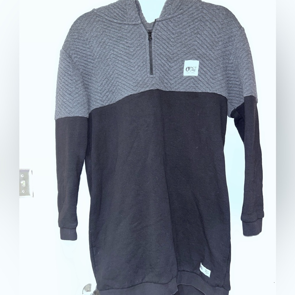 Picture Organic Clothing Tilite 1/4-Zip Fleece Pullover Cropped S 50% off w ♥️